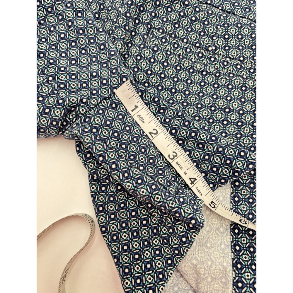 Merona Women's Patterned Shorts Size 4 Blue Geometric Print Casual Summer - Picture 5 of 7